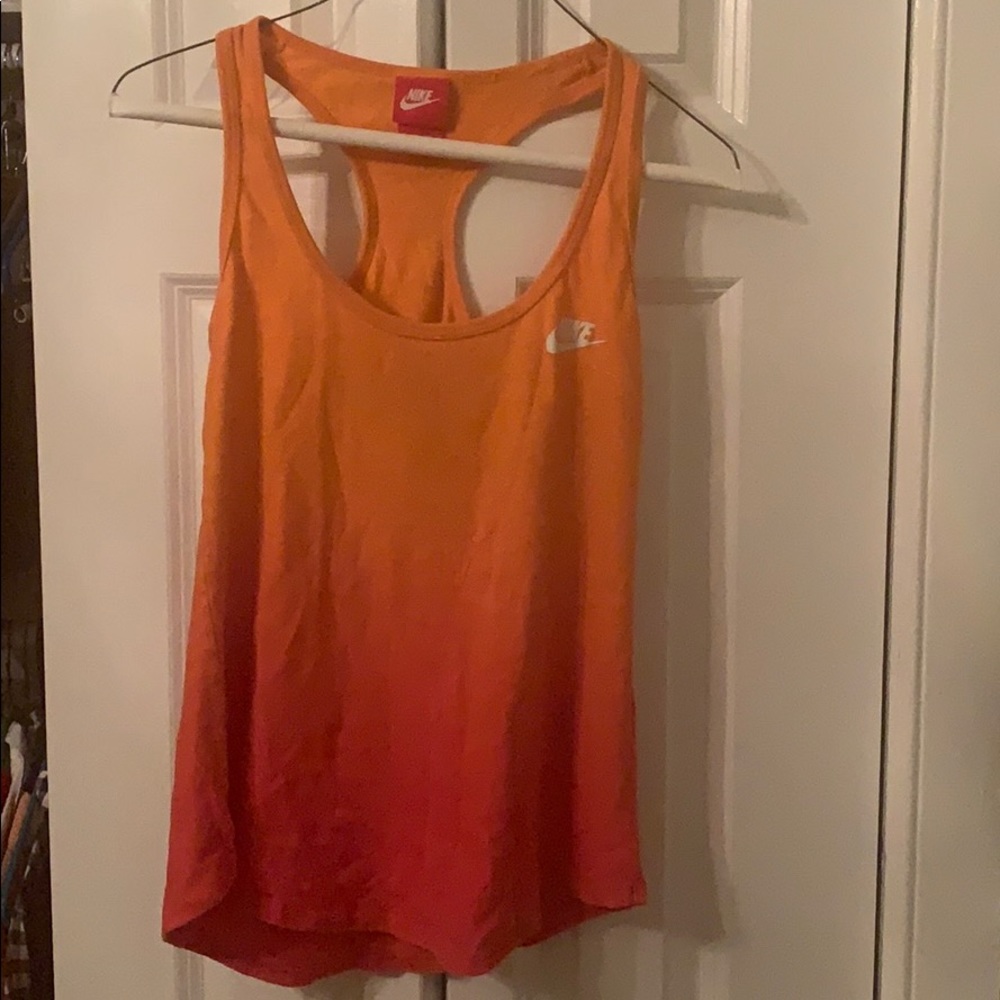 Nike Athletic Cotton Racerback Ombre shirt